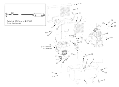 Air-Compressor Parts Diagram and Parts List for 4LW38A  Campbell Hausfeld Compressor